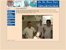 Tablet Screenshot of dr-taatz.de